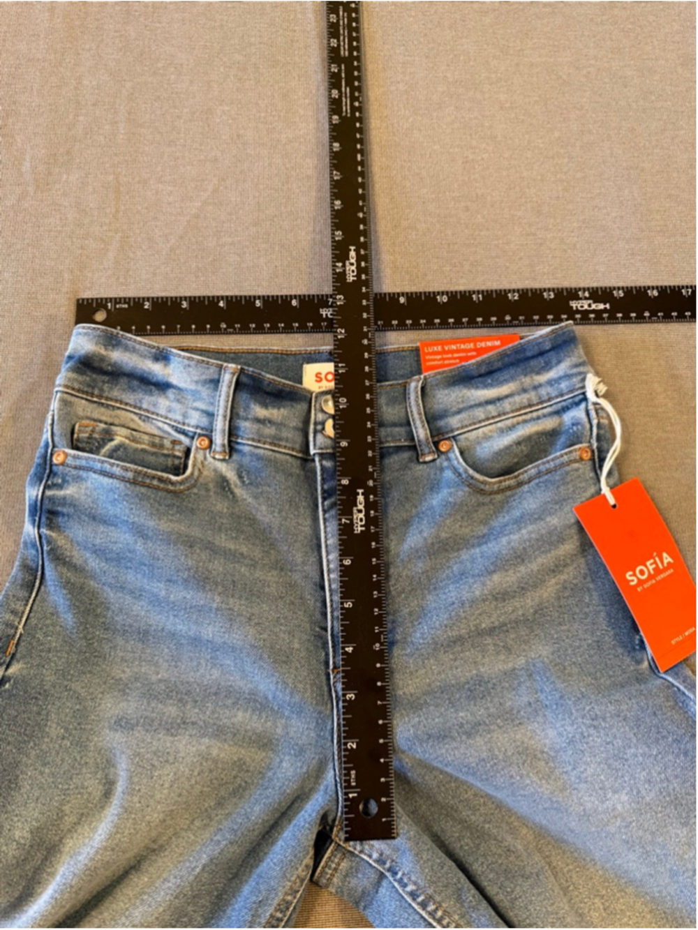 NWTs Sofia Jeans by Sofia Vergara "Margot" Wide Crop Super High-Rise SZ 4 - Picture 7 of 9